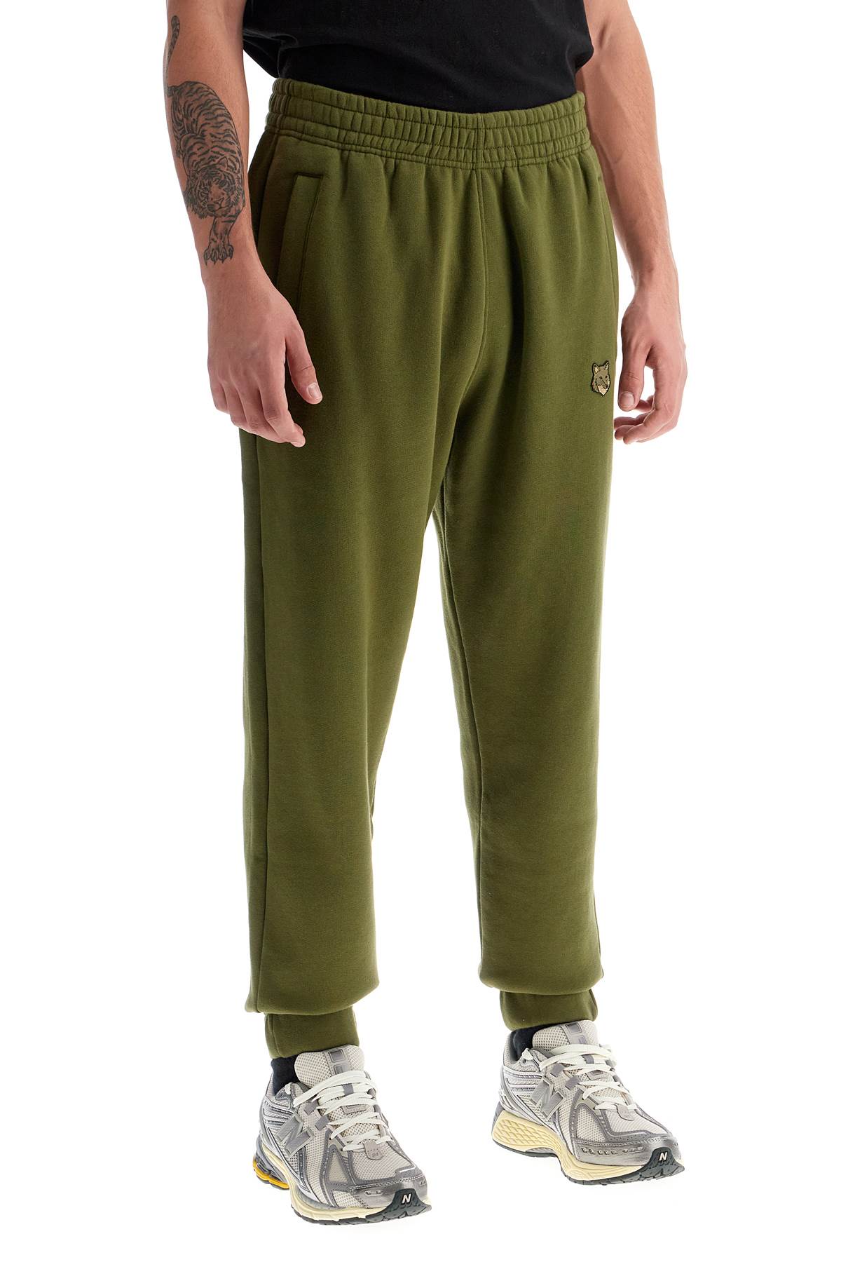 Maison Kitsune Bold Fox Head Jogger Pants image 1