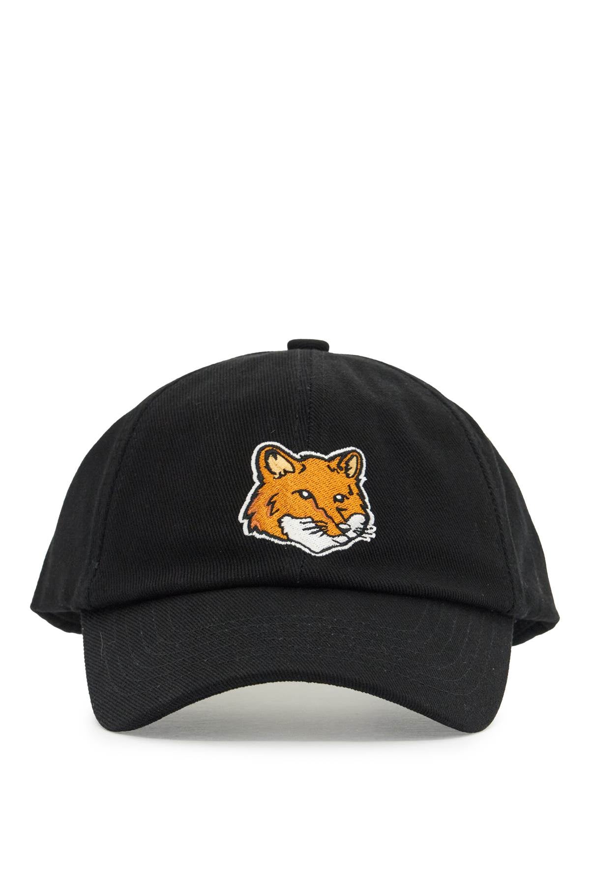 Maison Kitsune Fox Head Denim Baseball Cap image 0