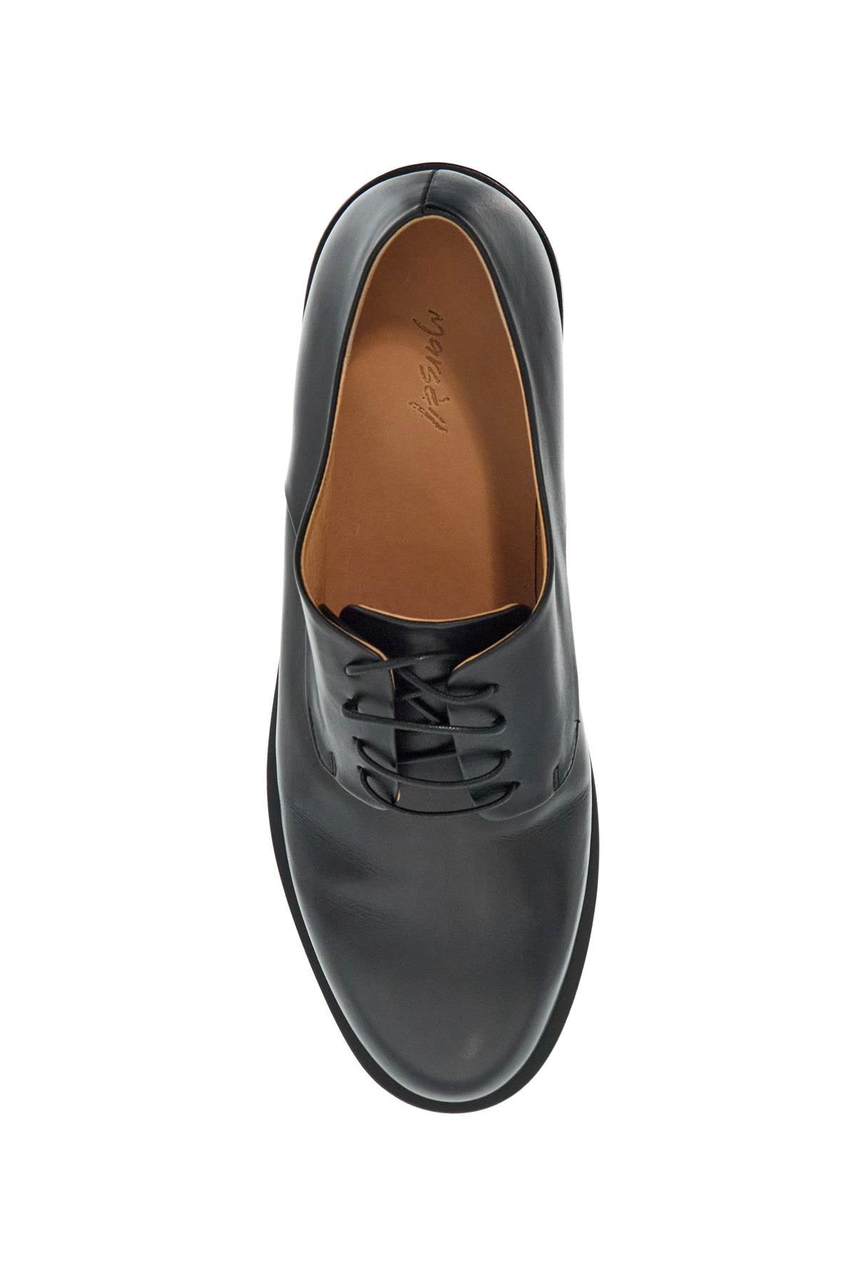 Marsell black calf leather derby shoes with glossy finish image 1