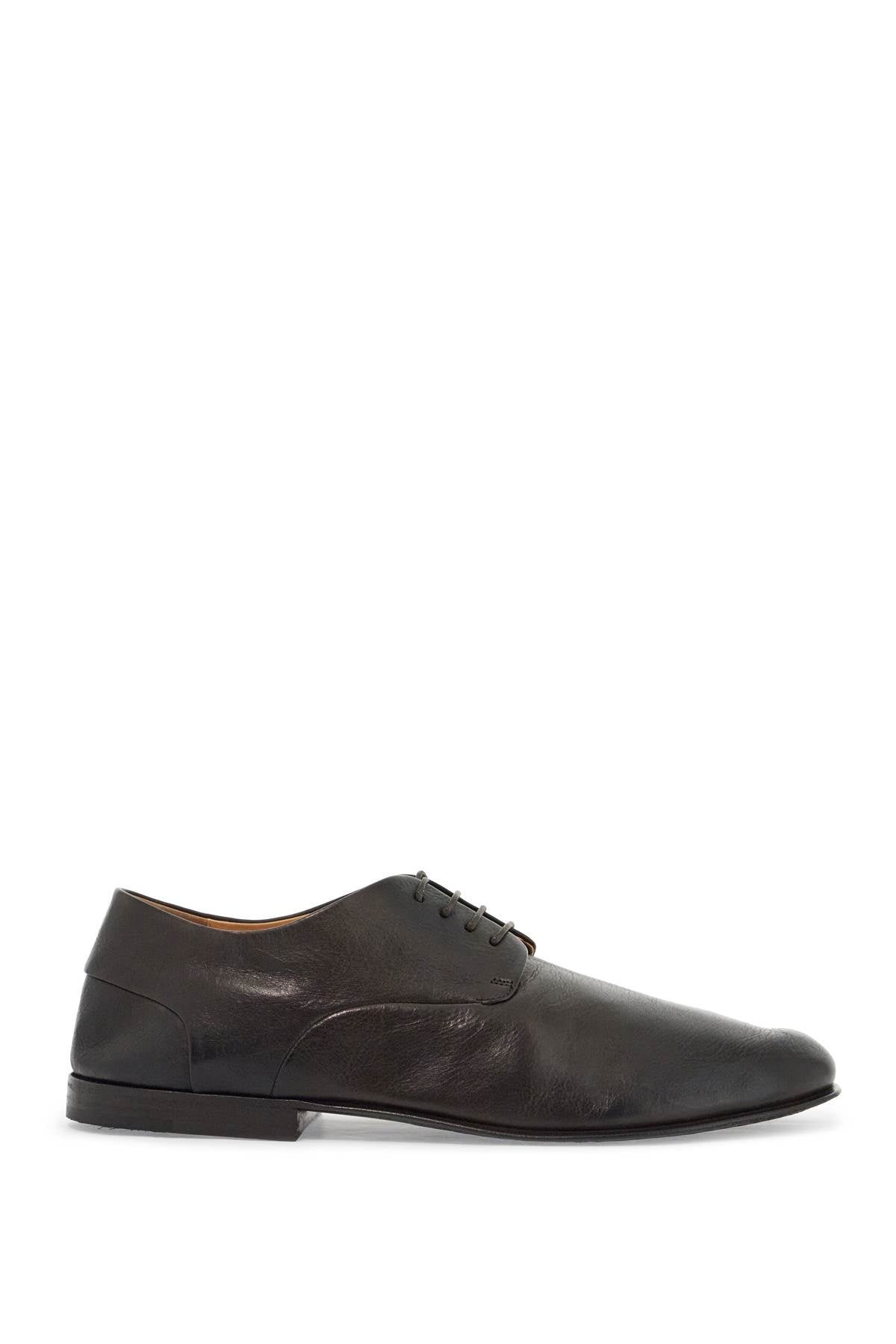 Marsell dark brown calfskin derby with leather sole image 0