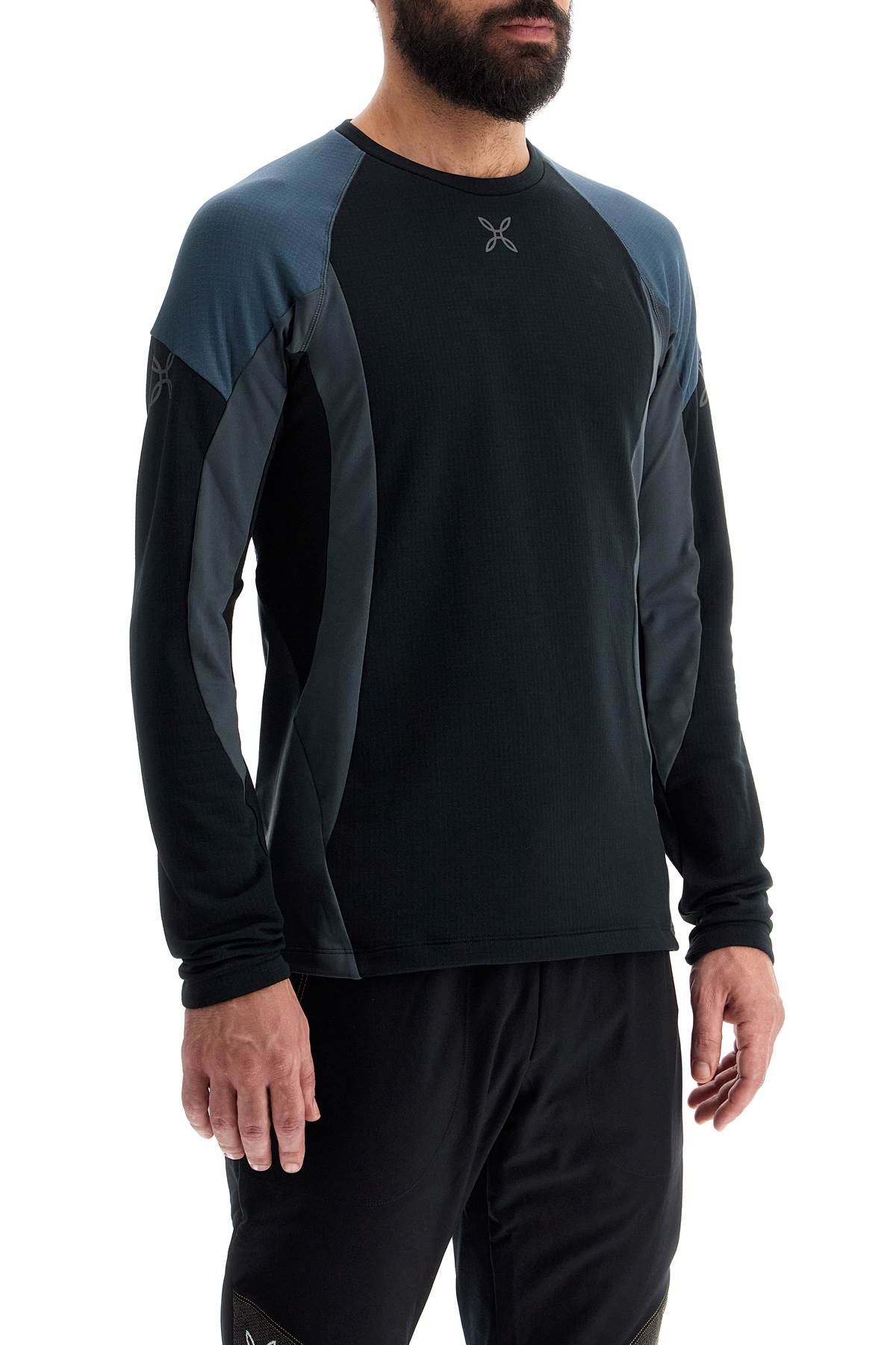 Montura Long-Sleeve Running T-Shirt with Polartec Power Grid Fleece image 1