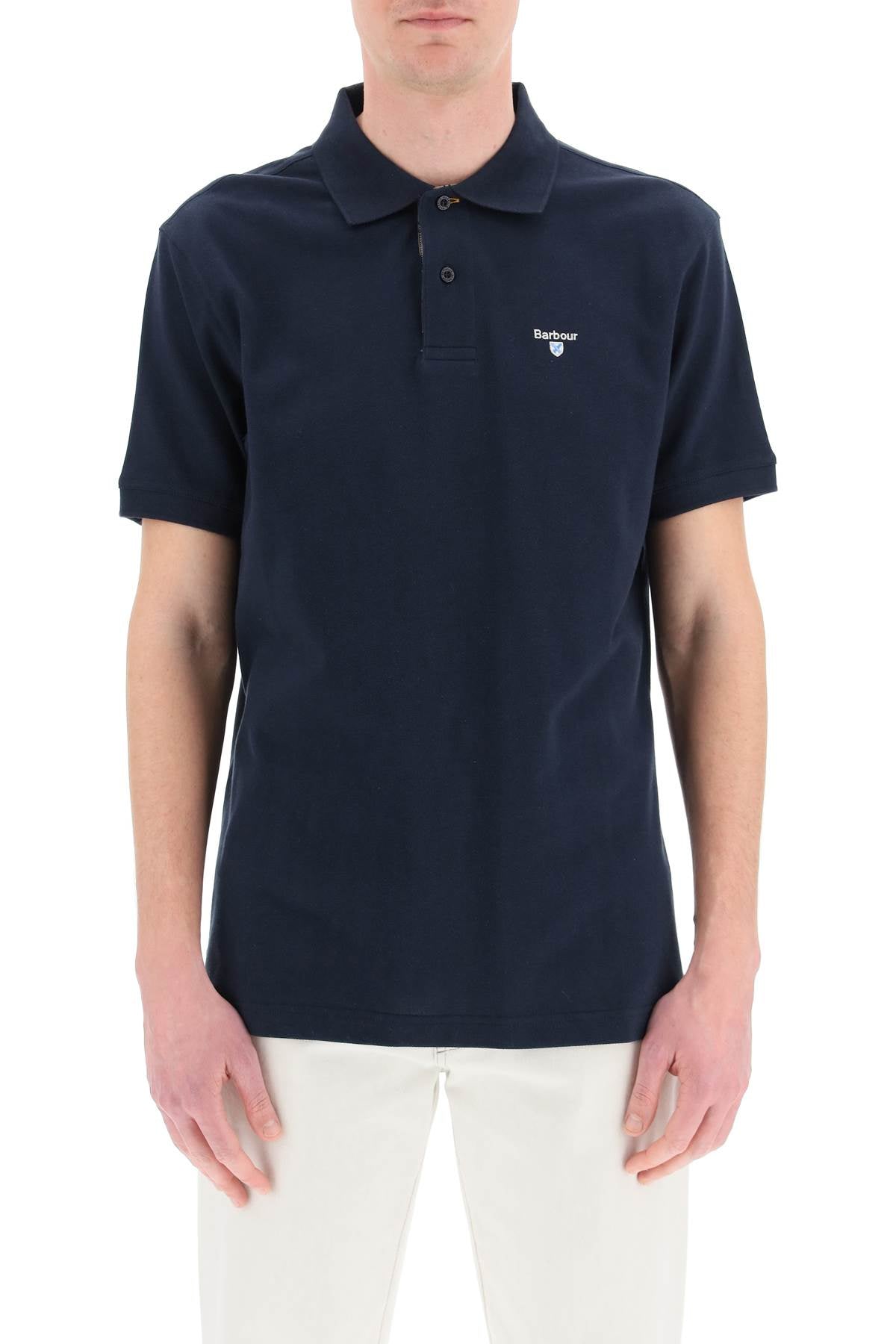 Barbour tartan-trim polo shirt image 1