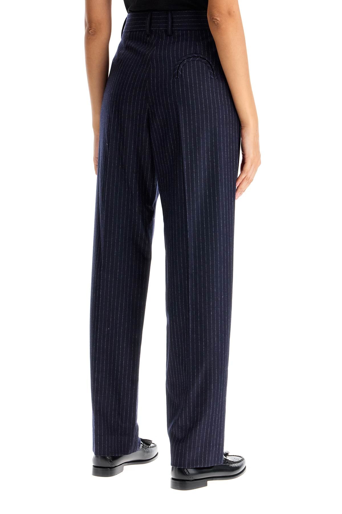 BlazÃ© Milano Lady Maud Pinstripe Wool & Cashmere Trousers image 2