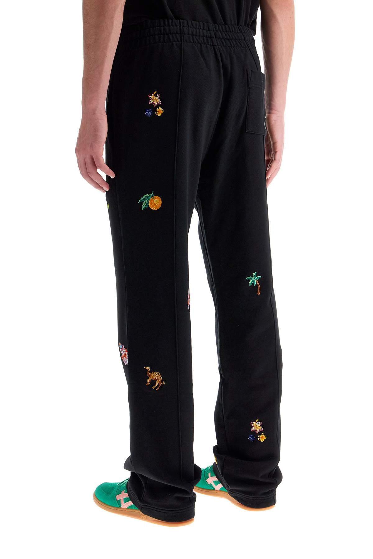 Casablanca Elements in Crayon Embroidered Joggers image 2