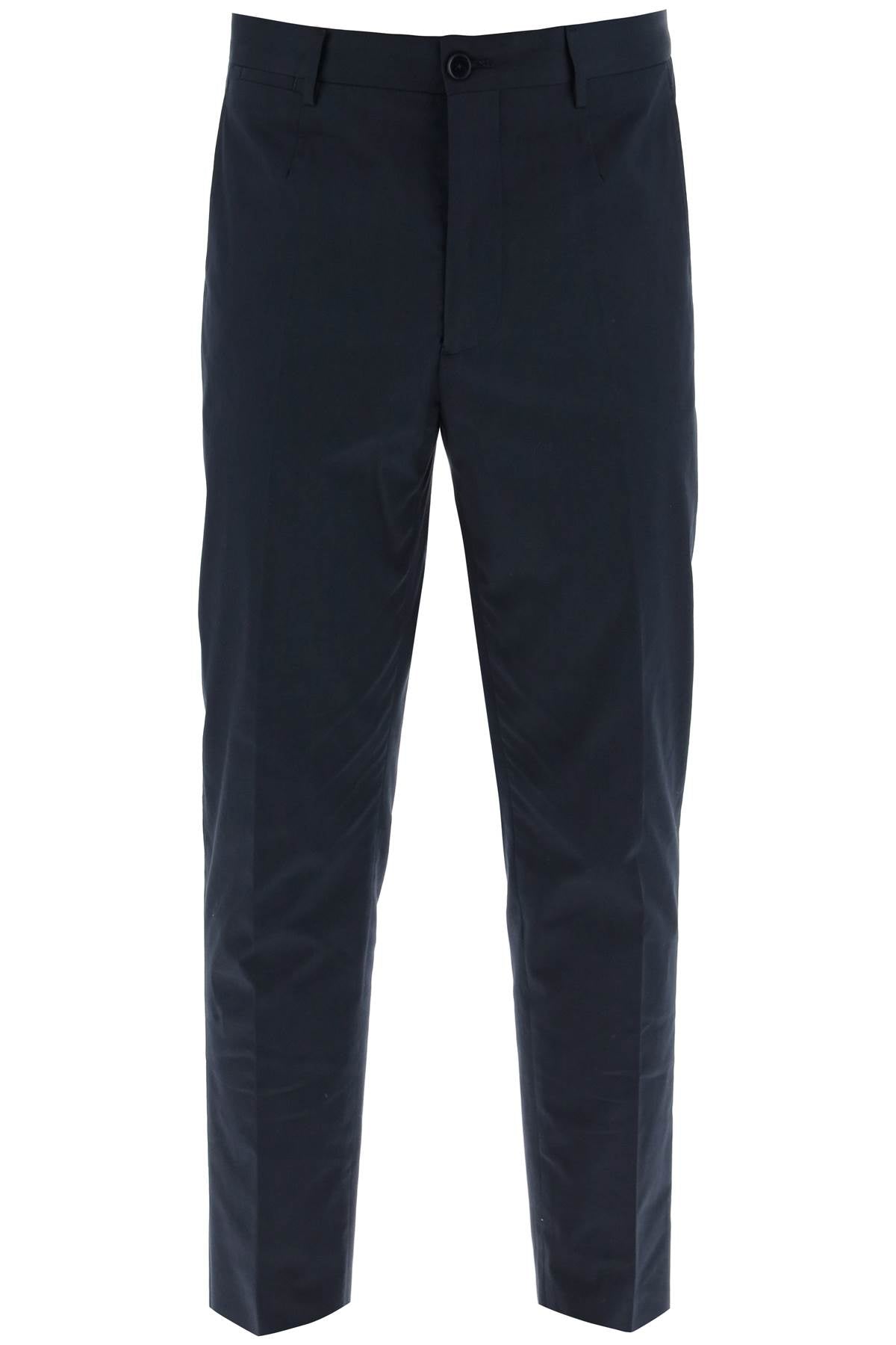 Etro Cropped Chino Pants: Tapered Fit, Stretch Cotton Gabardine image 0