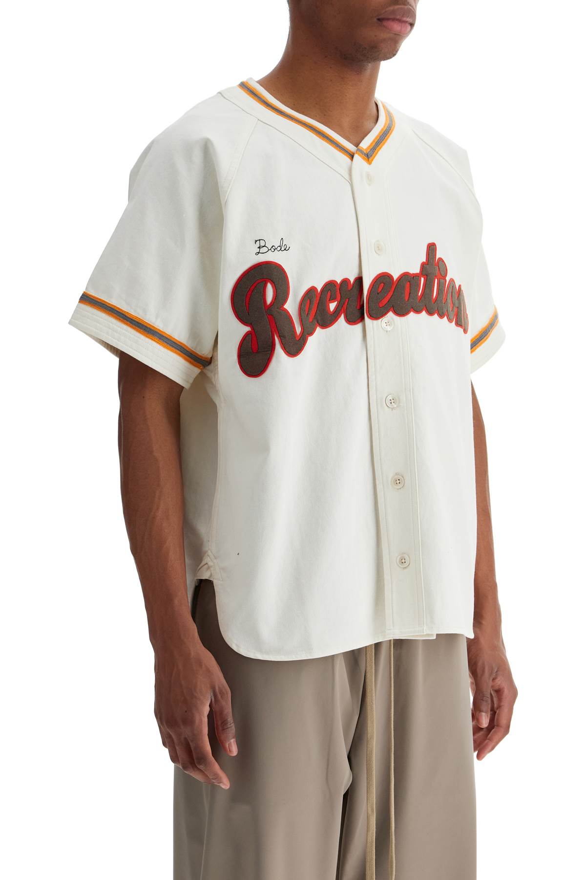 Bode Cotton Twill Baseball Shirt - Recreation image 1