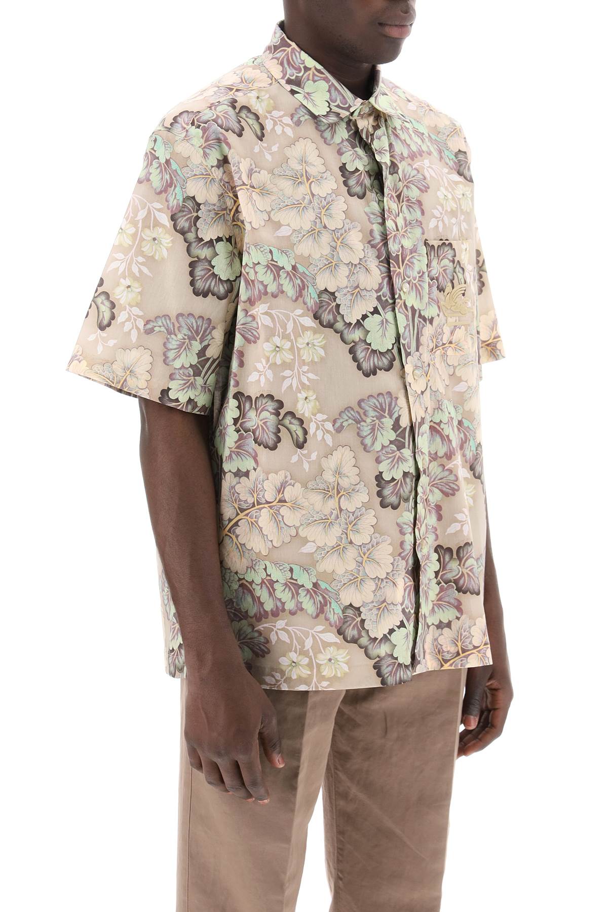 Etro short-sleeved floral shirt image 1