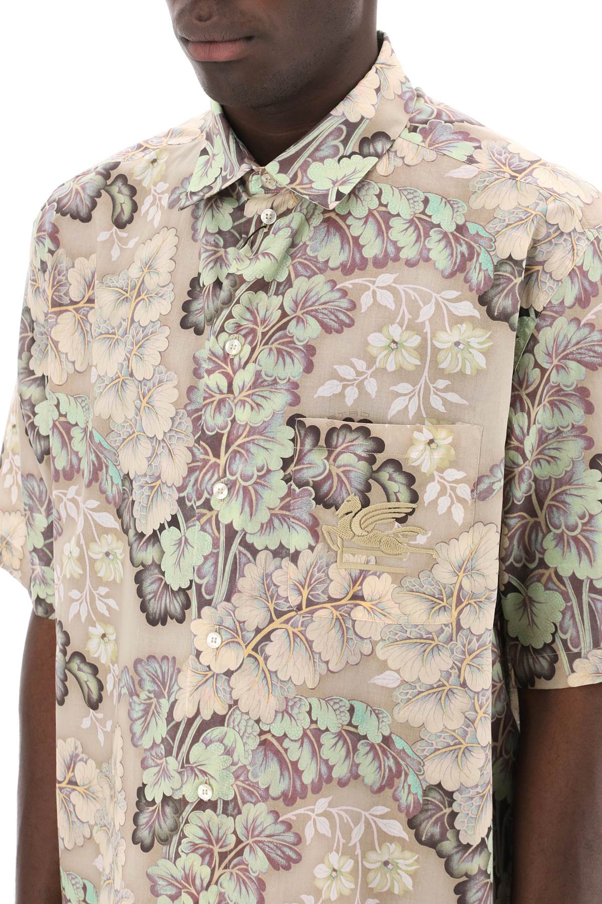 Etro short-sleeved floral shirt image 3