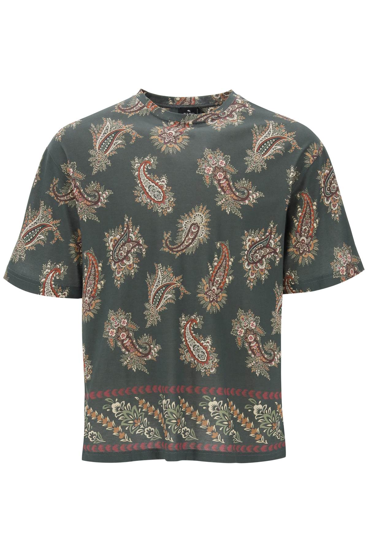 Etro Paisley Print Crew Neck T-Shirt image 0