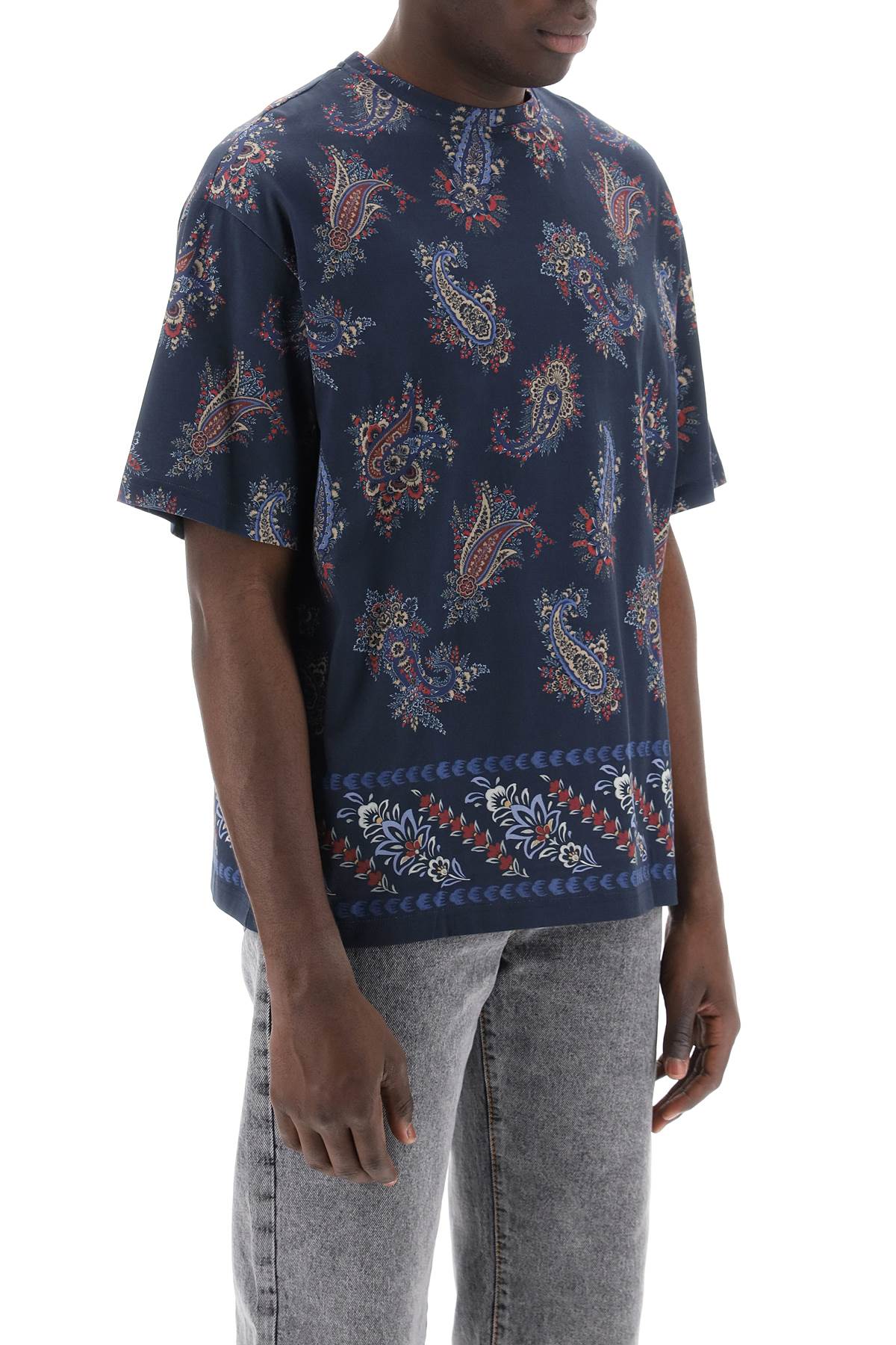 Etro paisley print crewneck t image 1