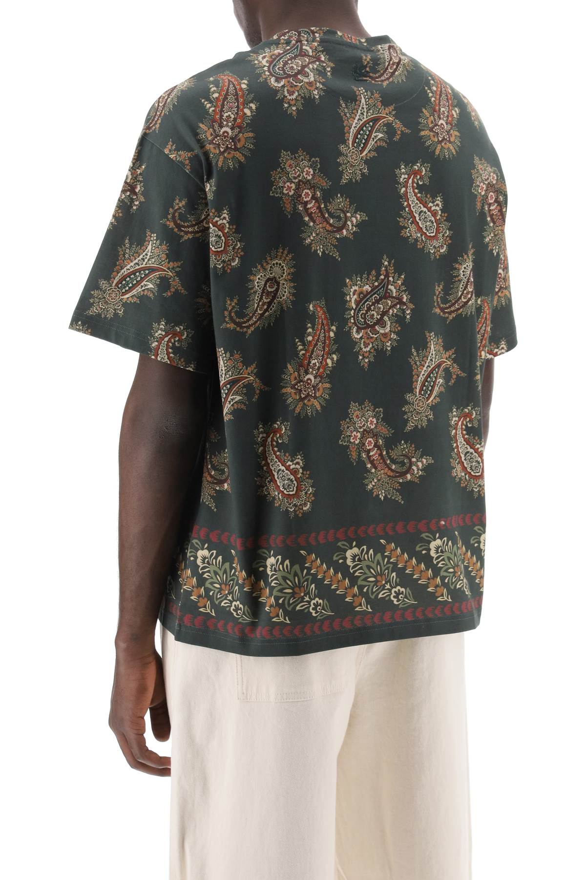 Etro T-shirt girocollo con stampa paisley image 2