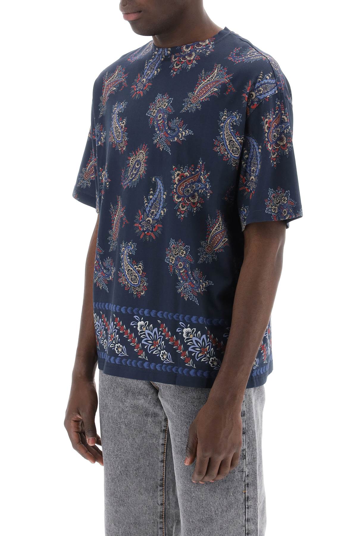 Etro paisley print crewneck t image 3