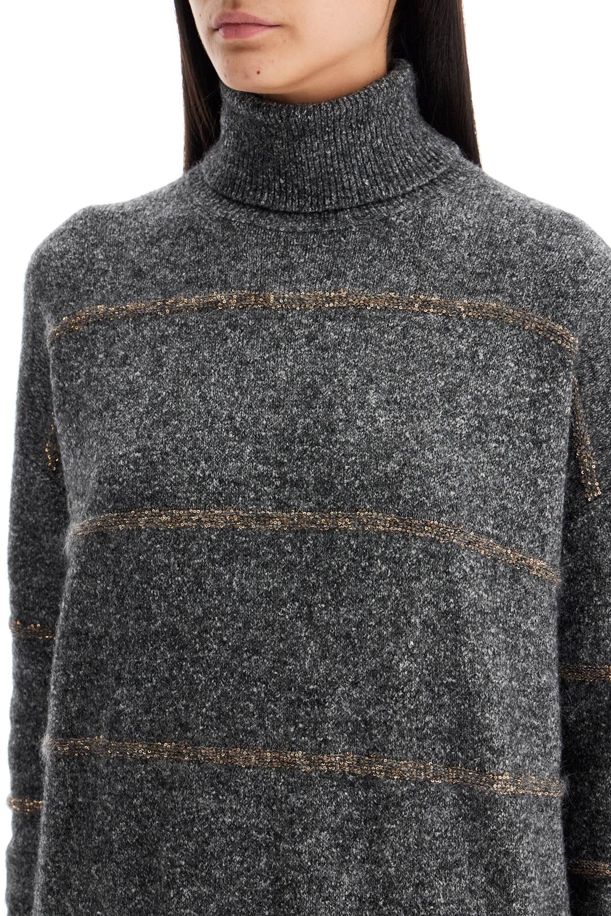 Brunello Cucinelli striped dolcevita sweater image 3