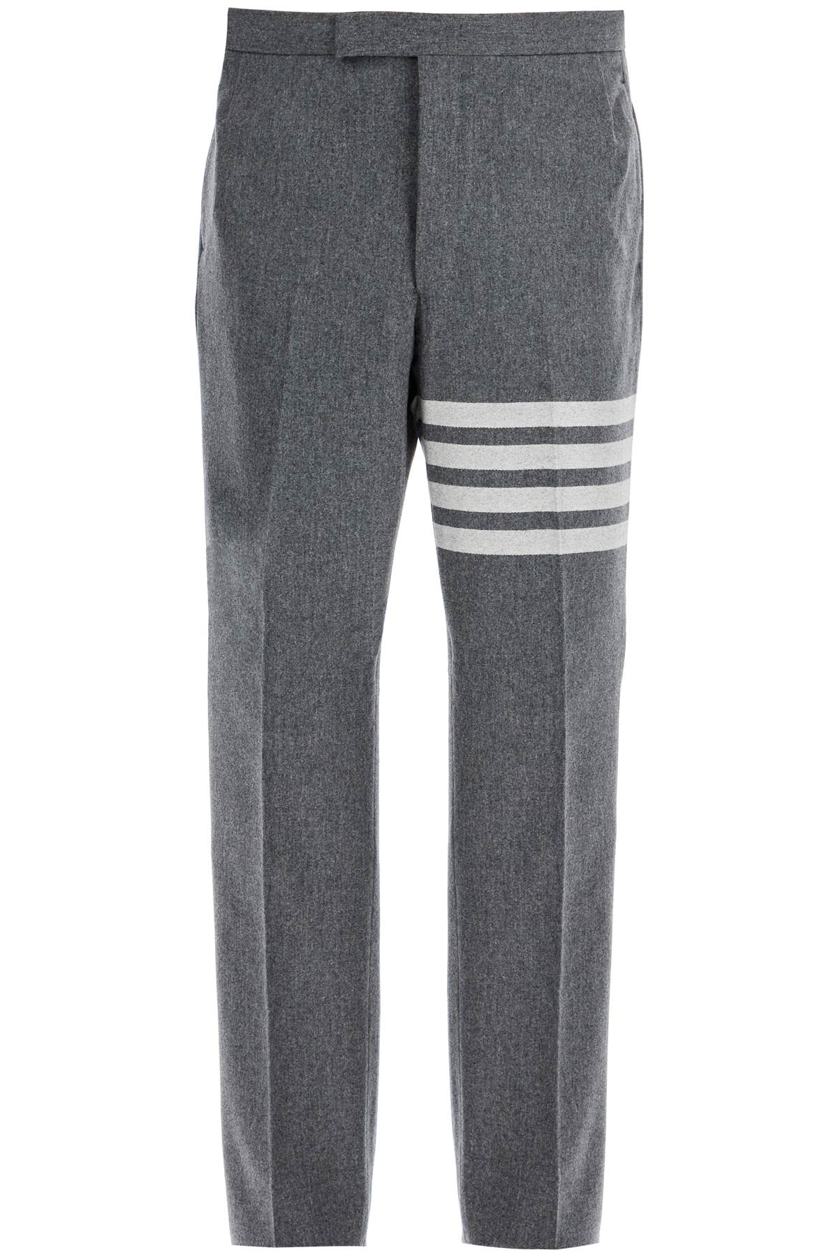 Thom Browne Wool & Cashmere Tailored Trousers with 4-Bar Detail image 0