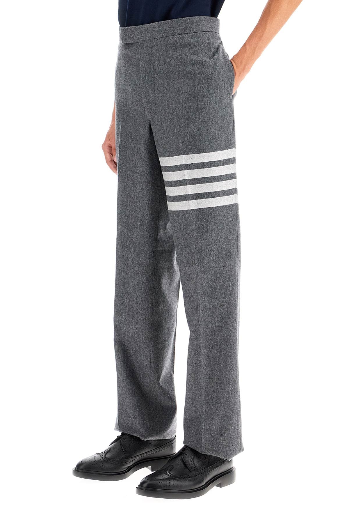 Thom Browne Wool & Cashmere Tailored Trousers with 4-Bar Detail image 3