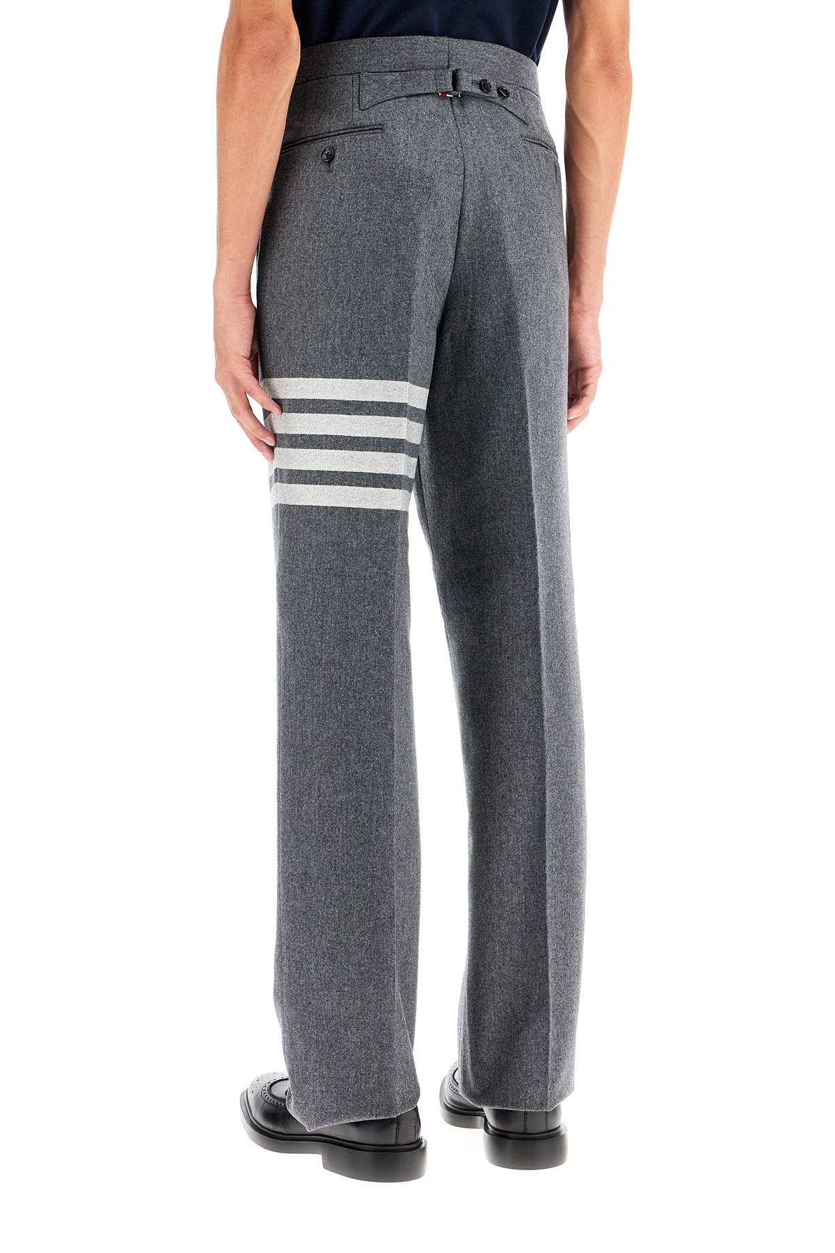 Thom Browne Wool & Cashmere Tailored Trousers with 4-Bar Detail image 2