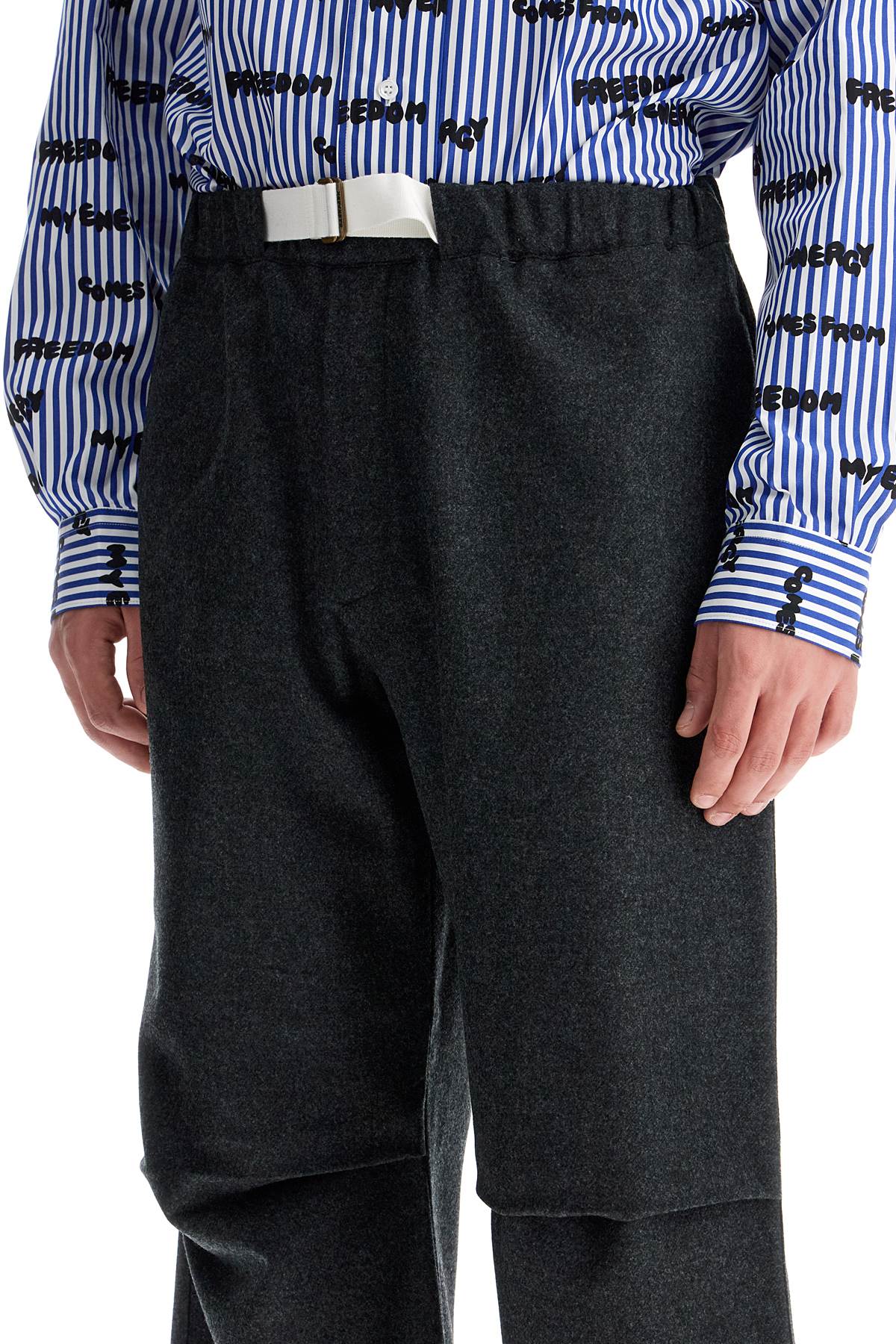 Darkpark Jordan Wool Pants - Relaxed Fit with Integrated Belt image 3