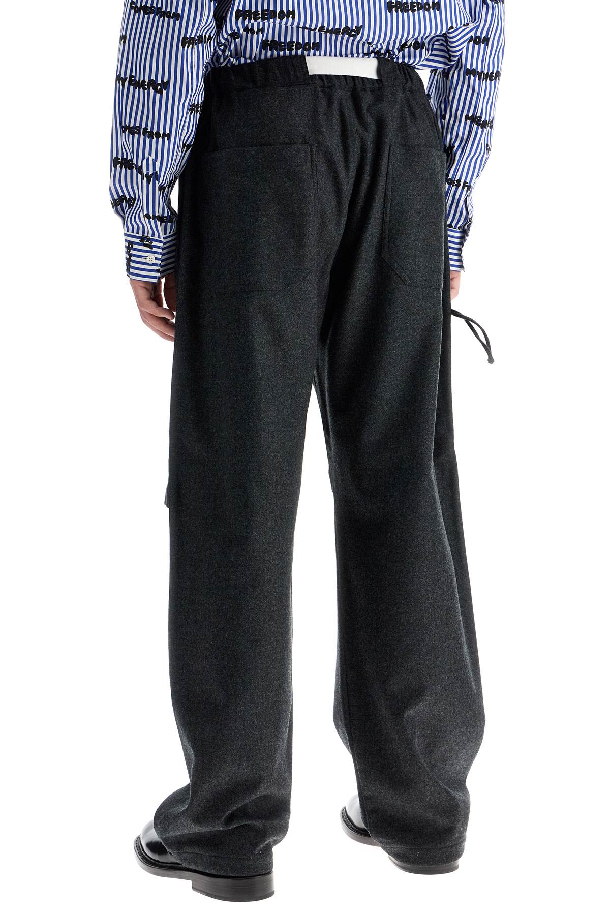 Darkpark Jordan Wool Pants - Relaxed Fit with Integrated Belt image 2