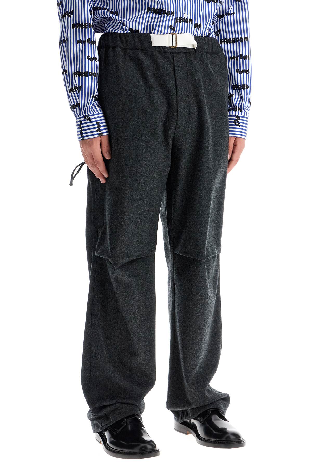 Darkpark Jordan Wool Pants - Relaxed Fit with Integrated Belt image 1