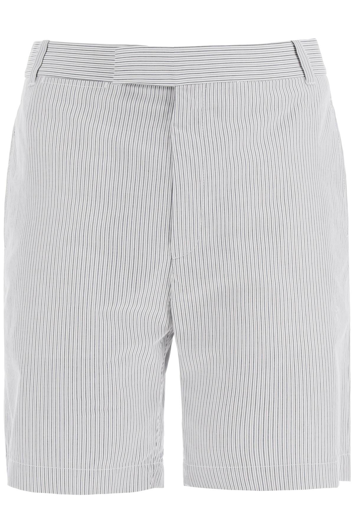 Thom Browne striped cotton bermuda shorts for men image 0