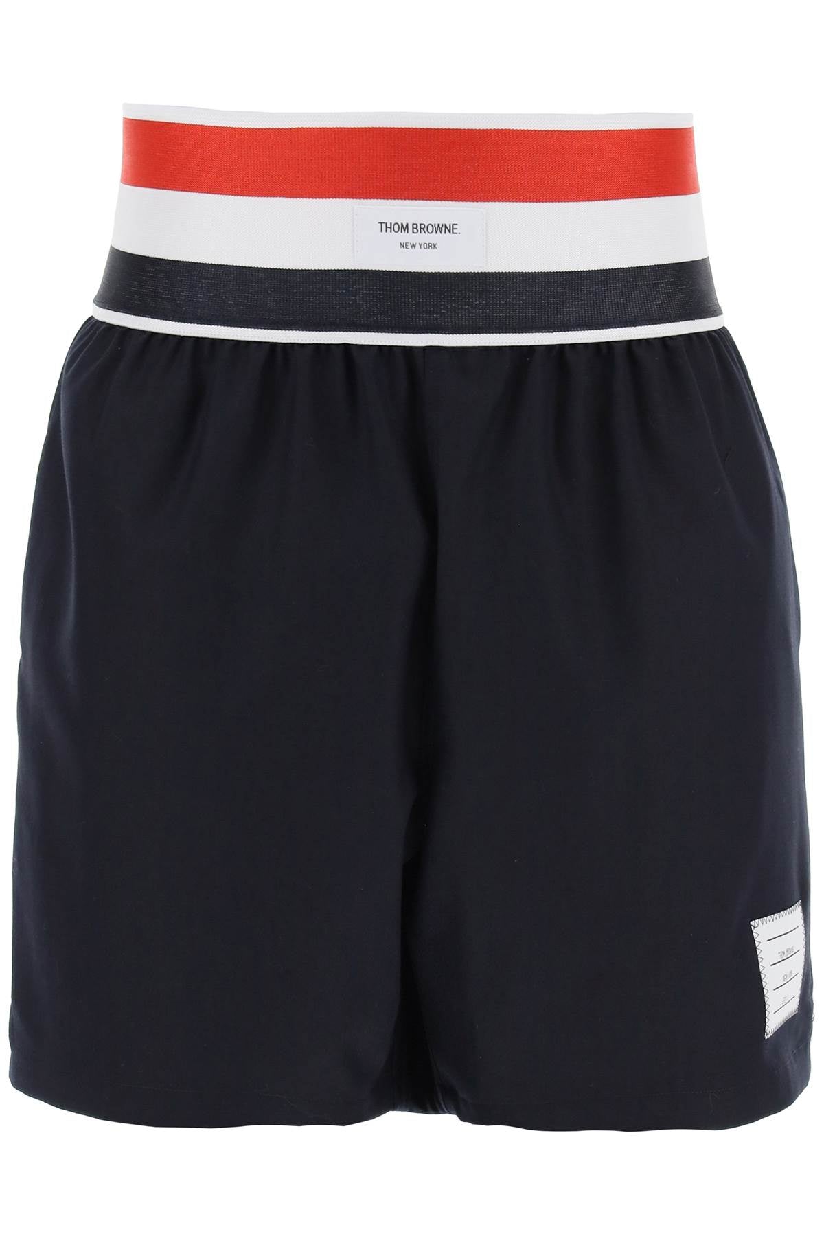 Thom Browne elastic waistband bermuda shorts in image 0