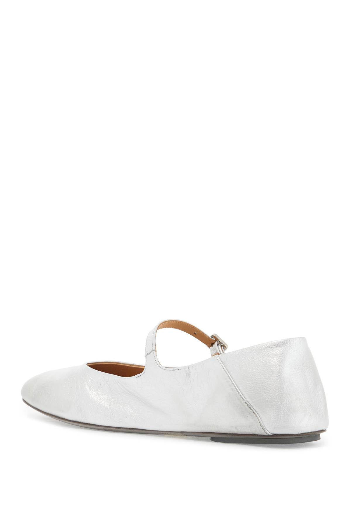 Marsèll Ballerina Flats with Adjustable Strap - Laminated Leather image 2