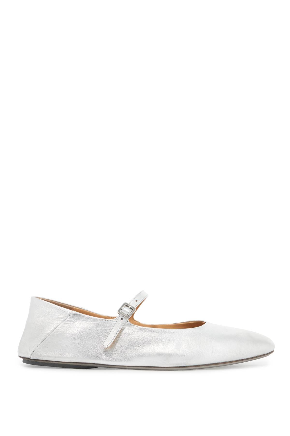 Marsèll Ballerina Flats with Adjustable Strap - Laminated Leather image 0