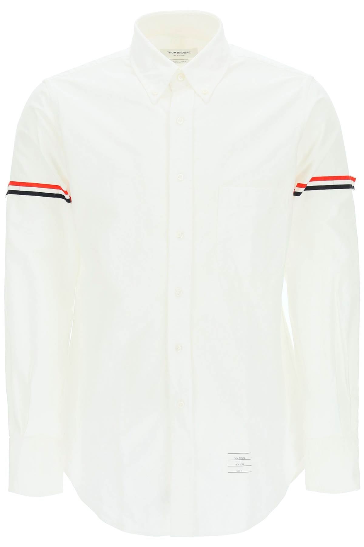 Thom Browne Oxford Button-Down Shirt with RWB Armbands image 0