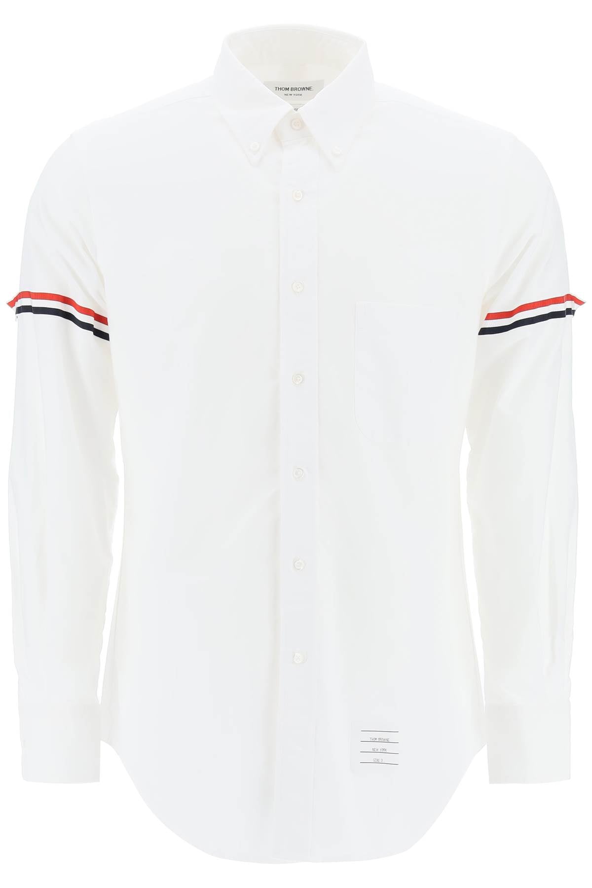 Thom Browne Oxford Button-Down Shirt with RWB Armbands image 0