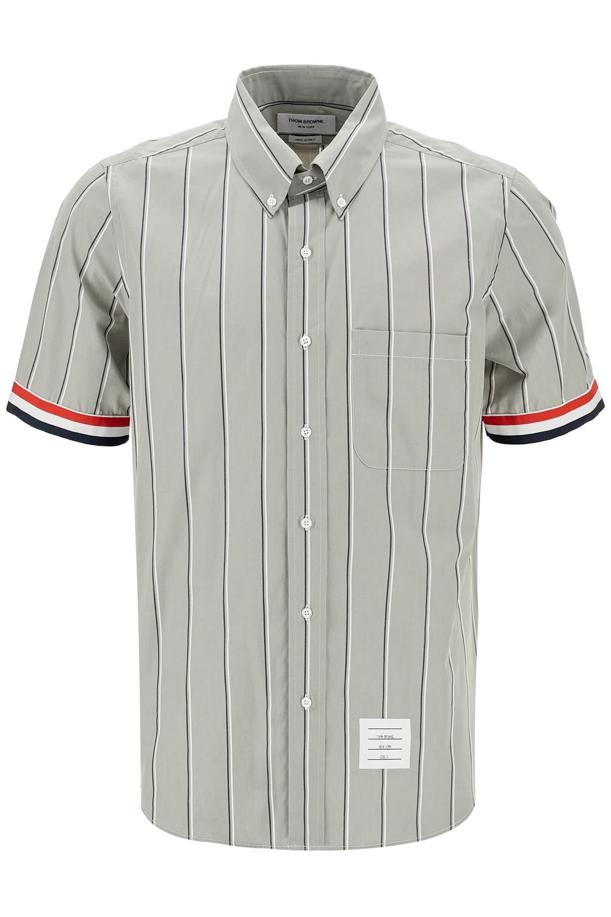 Thom Browne striped short-sleeved shirt image 0