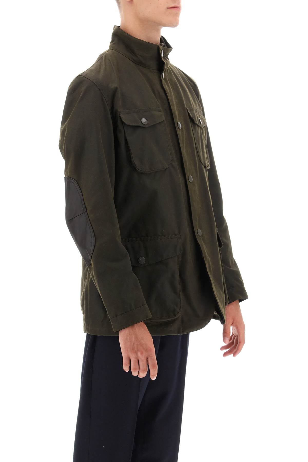 Barbour ogston waxed jacket image 1