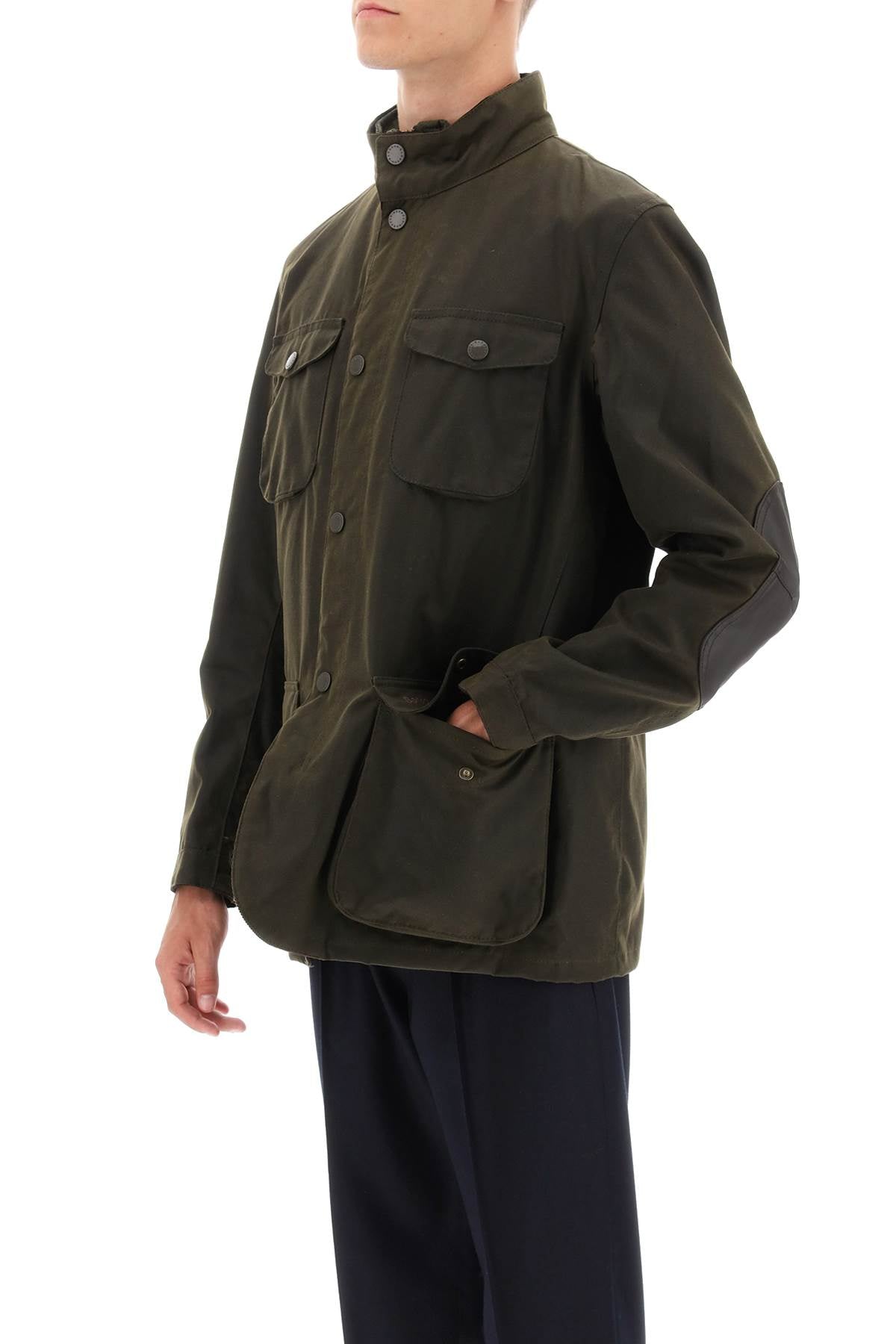 Barbour ogston waxed jacket image 3