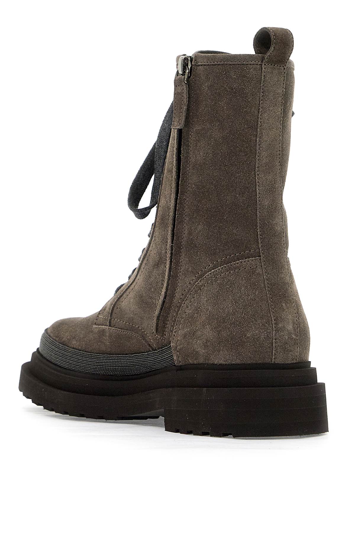 Brunello Cucinelli suede boots with decorative buckle image 2