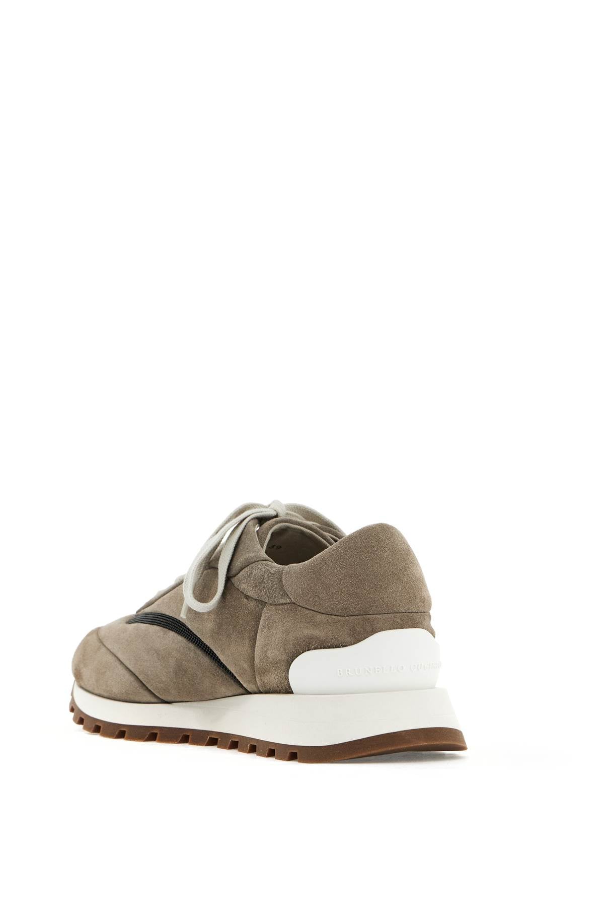 Brunello Cucinelli wool sneakers with precious stripe design image 2