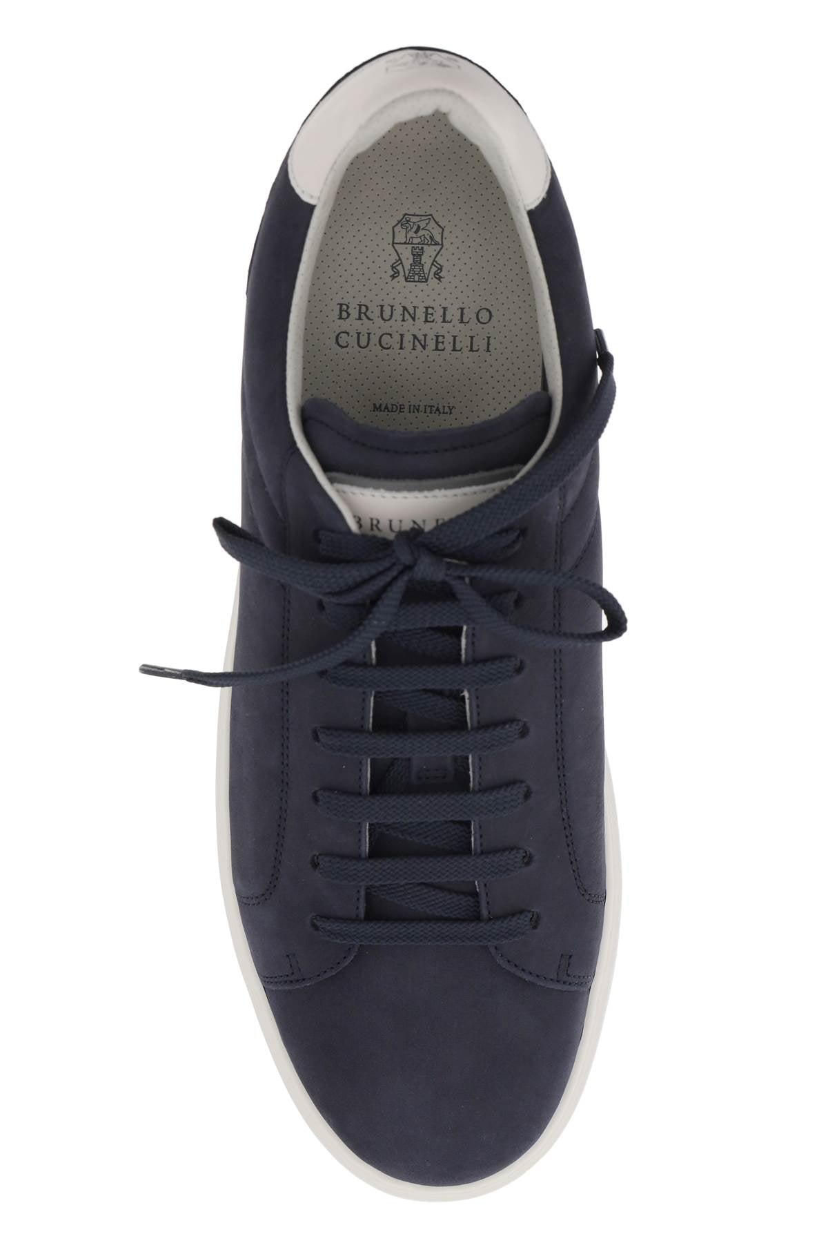 Brunello Cucinelli Nubuck Sneakers with Logo Detail image 1