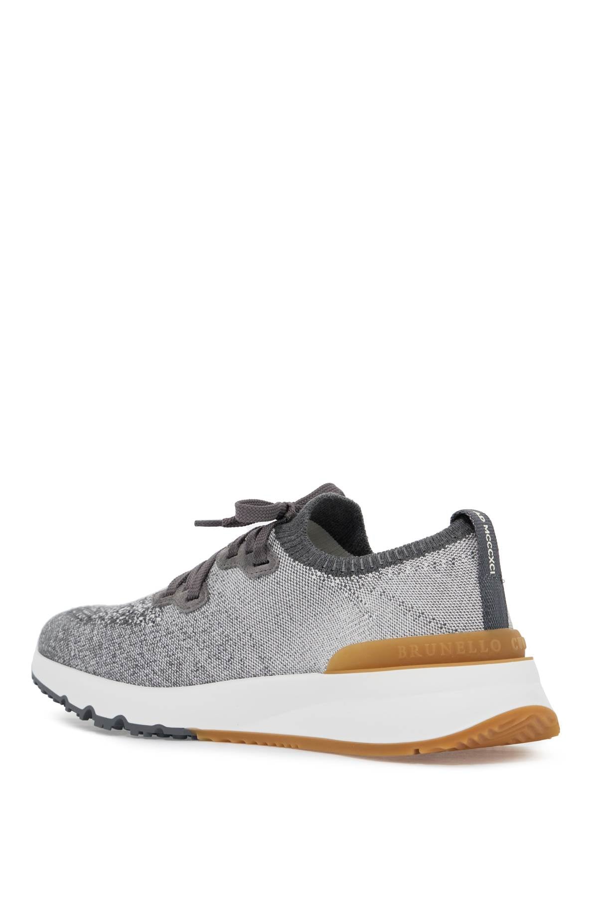 Brunello Cucinelli knit chine sneakers in image 2