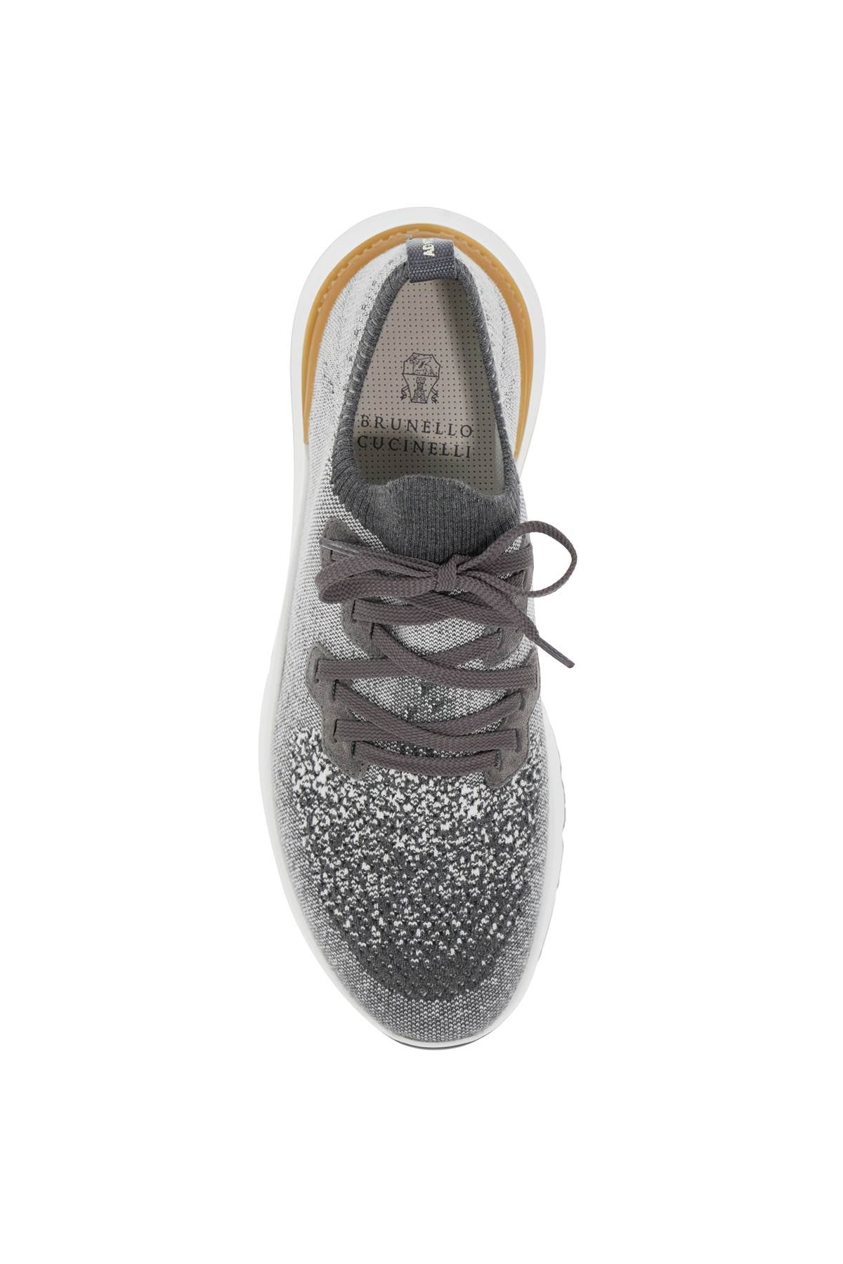 Brunello Cucinelli knit chine sneakers in image 1