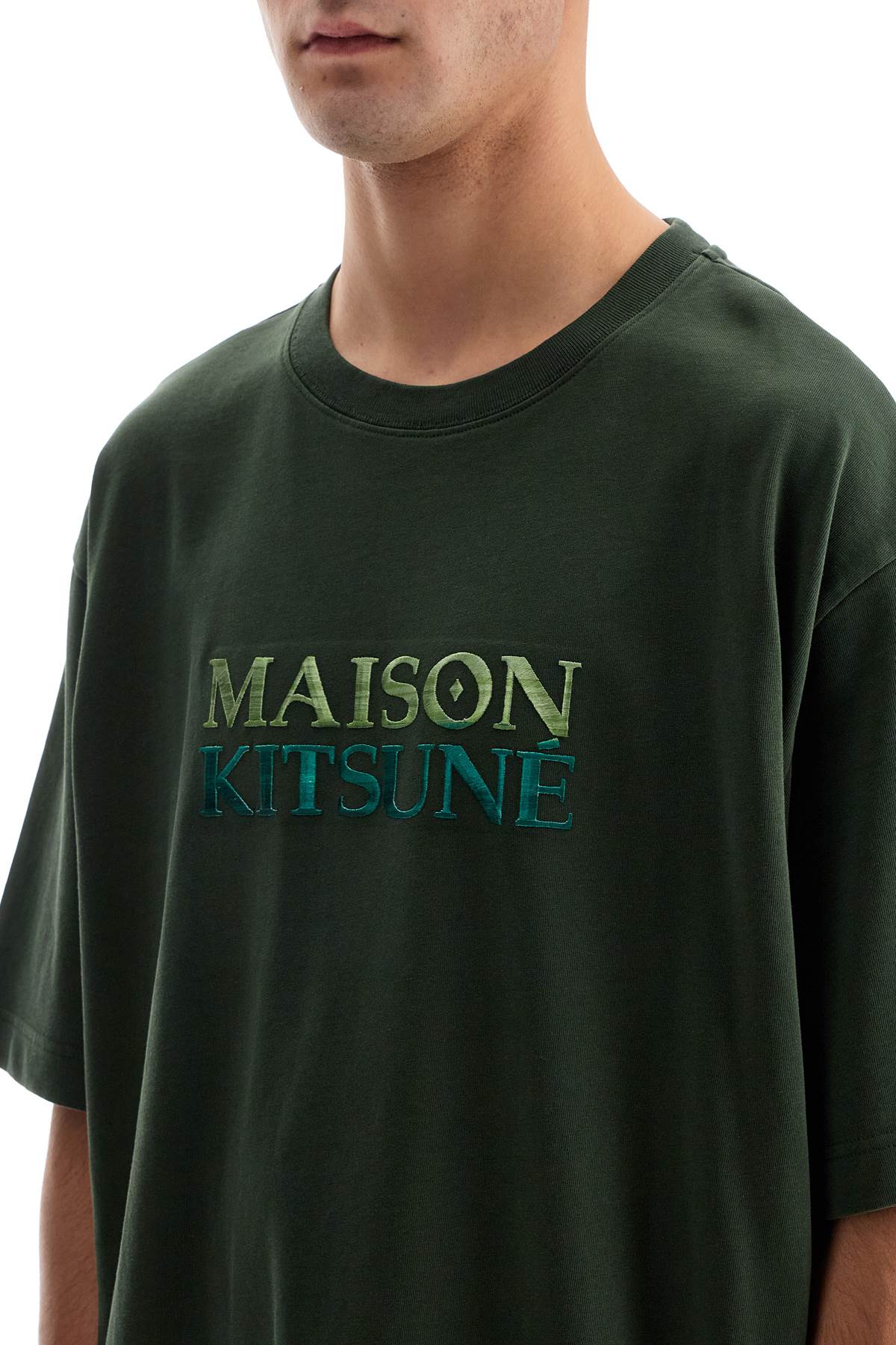 Maison Kitsuné Oversized Gradient Logo T-Shirt image 3