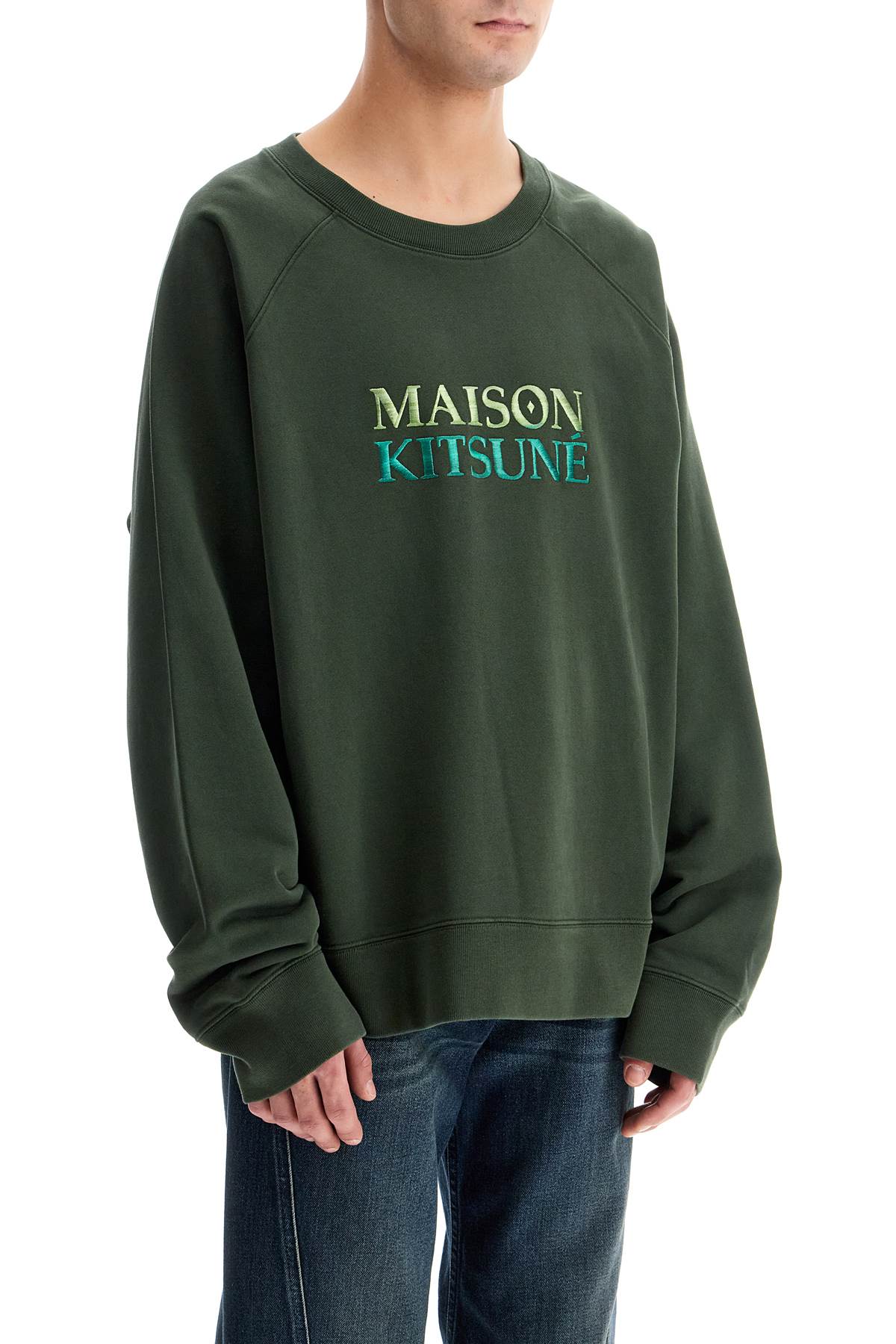 Maison Kitsune Oversized Gradient Logo Sweatshirt image 1