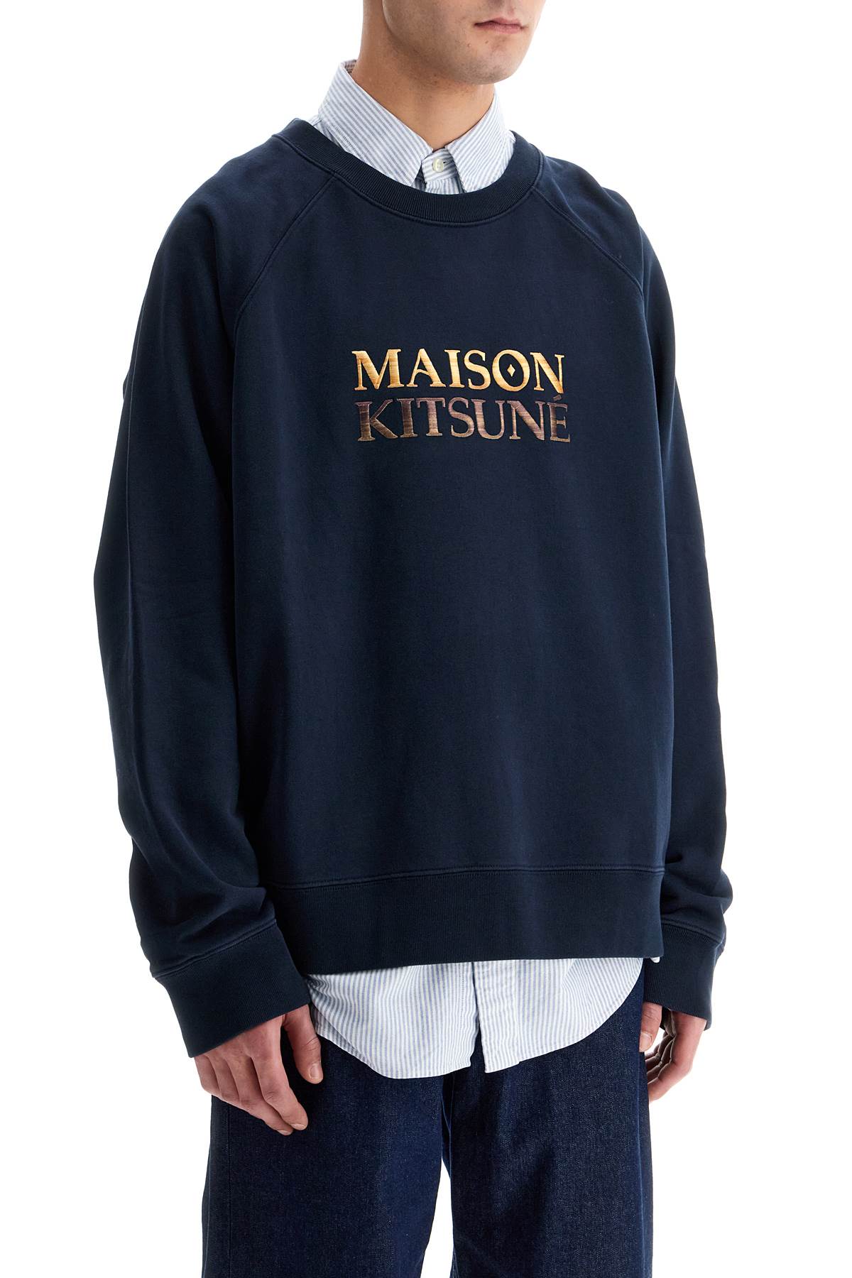 Maison Kitsune Oversized Gradient Logo Sweatshirt image 1