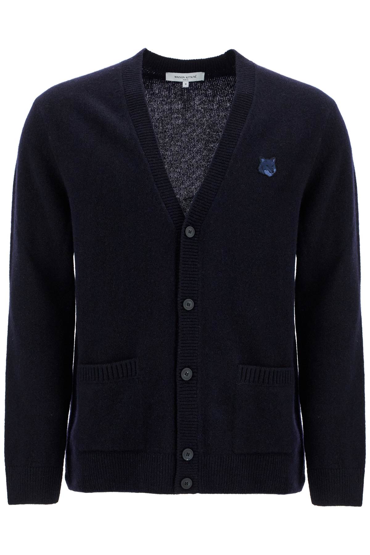 Maison Kitsuné Bold Fox Head Wool Cardigan image 0