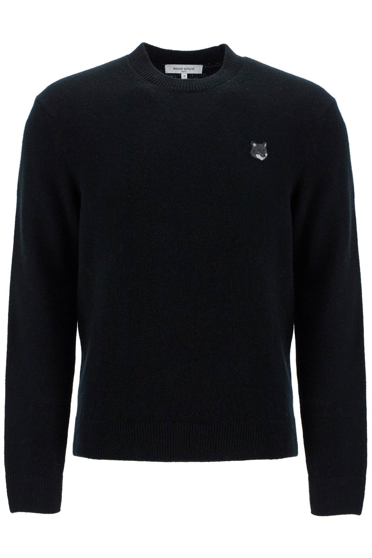 Maison Kitsuné Bold Fox Head Wool Crewneck Sweater image 0