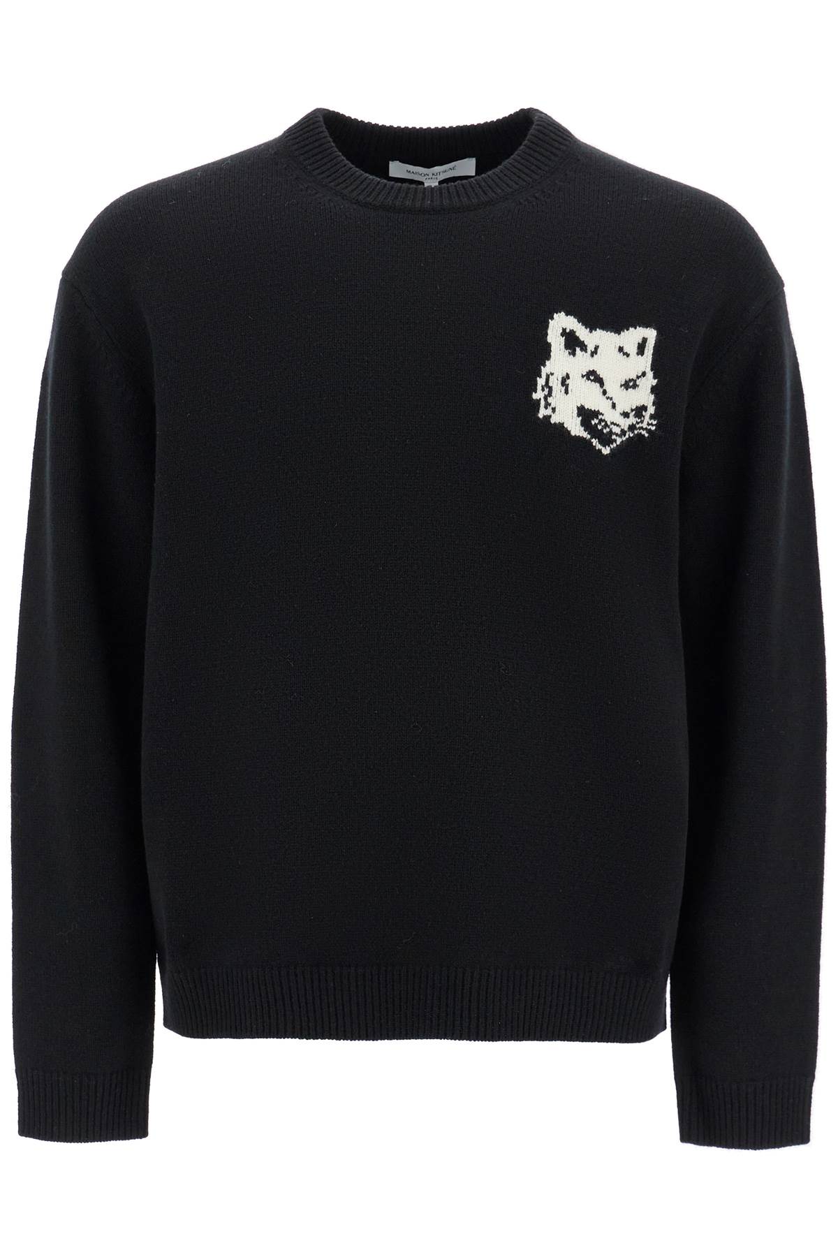 Maison Kitsune fox head wool sweater image 0