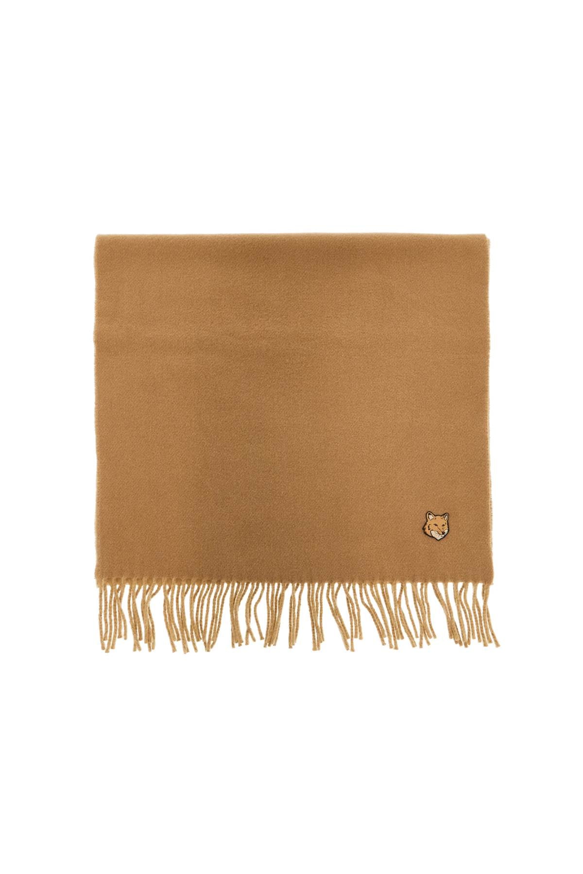 Maison Kitsuné Bold Fox Head Reversible Wool Scarf image 0