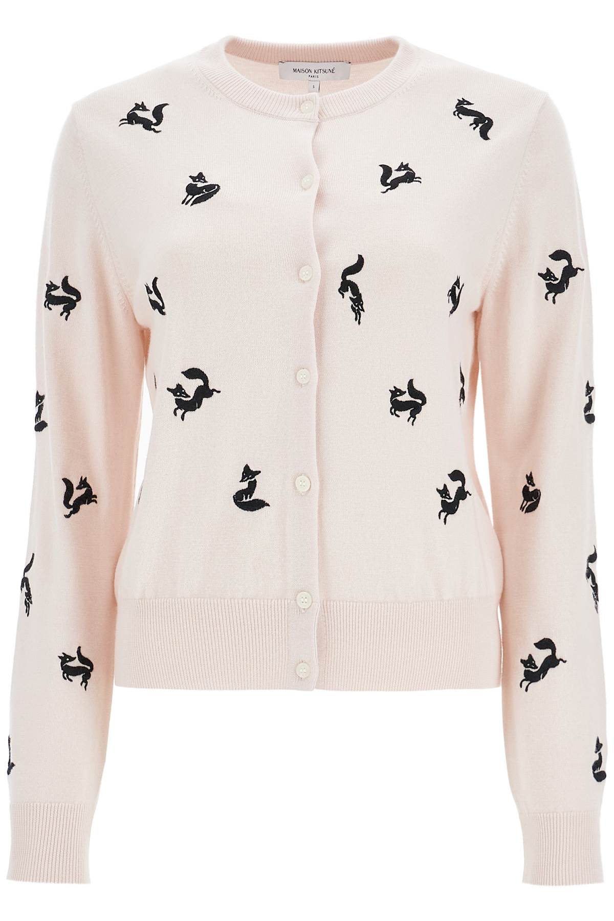 Maison Kitsuné Fancy Fox Embroidered Cardigan image 0