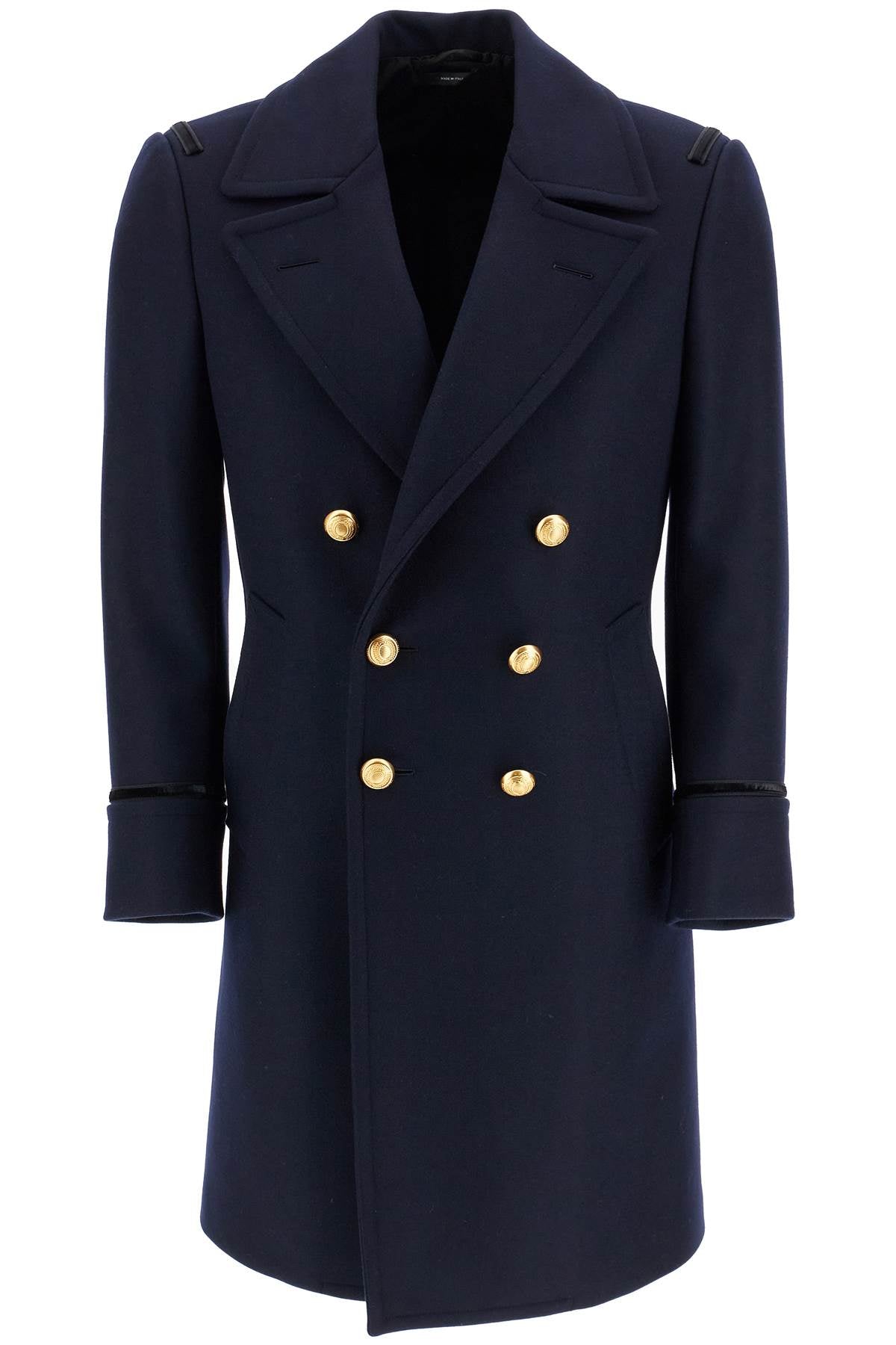 Tom Ford Double-Breasted Wool Felt Midi Coat image 0