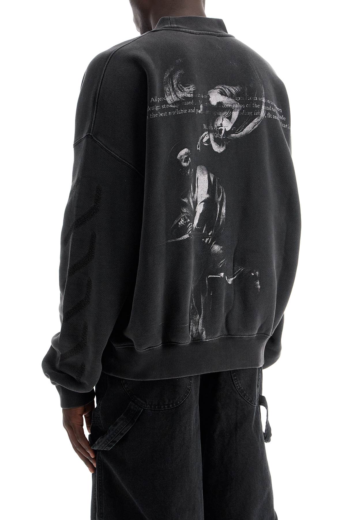 Off-White st. matthew crewneck sweatshirt with arrow image 2