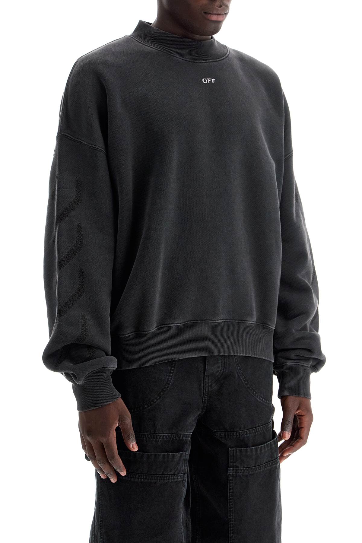 Off-White st. matthew crewneck sweatshirt with arrow image 1