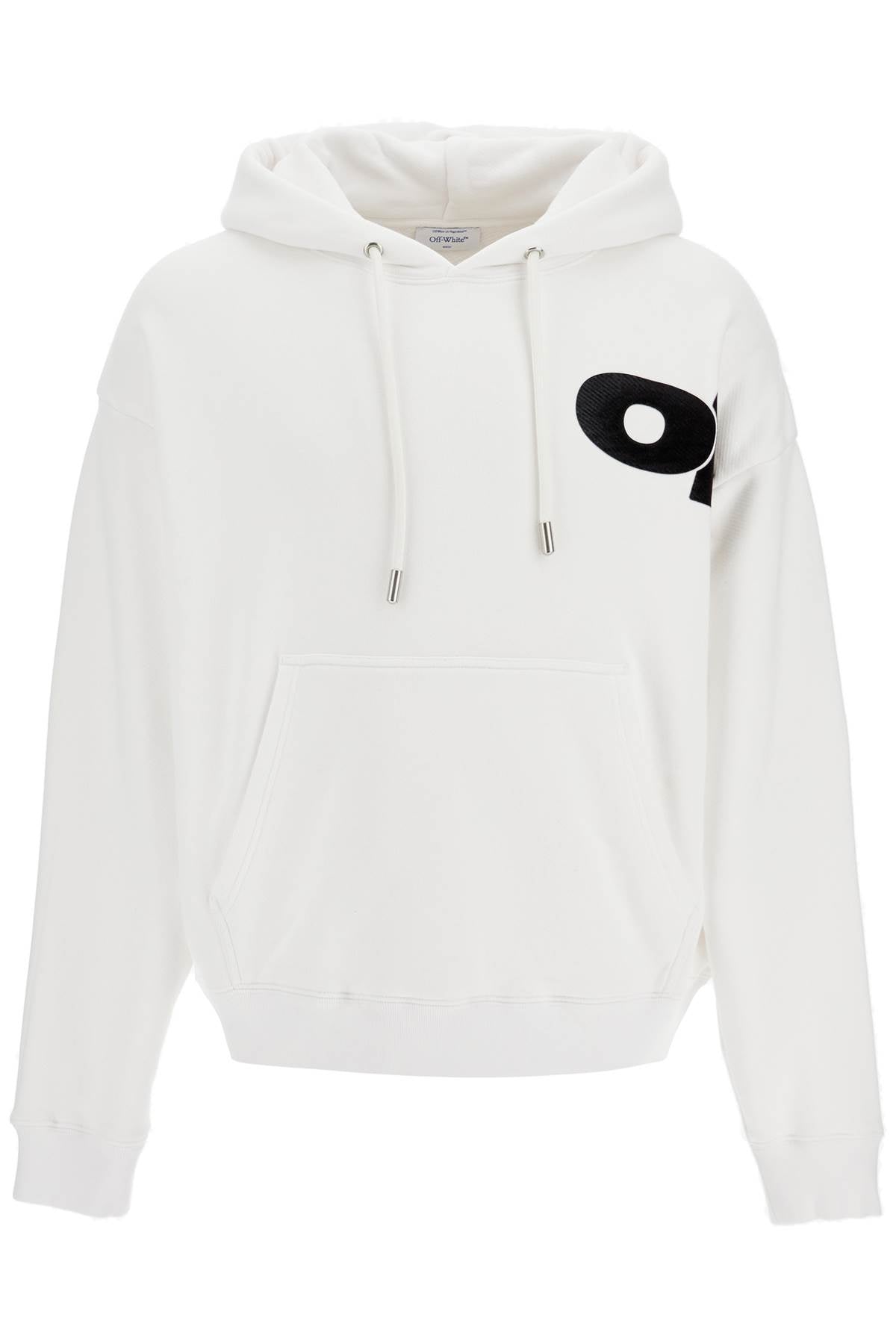 Off-White hooded sweatshirt with shared image 0