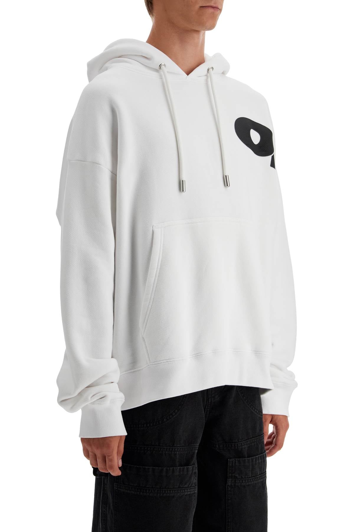 Off-White hooded sweatshirt with shared image 1